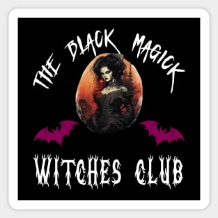 Black Magick Witches Club Sticker